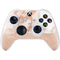White Rose Gold Marble Xbox Series S Controller Skin